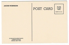 1960s Yankee Stadium Postcard Jackie Robinson